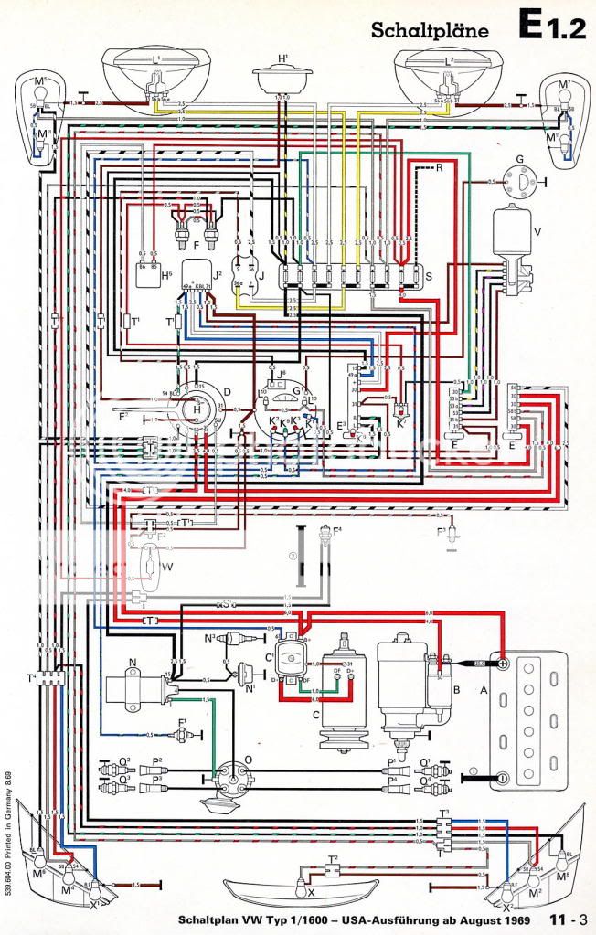 Type 1 Wiring Diagrams - PIX Thread - Shoptalkforums.com 1962 vw bug wiring diagram 